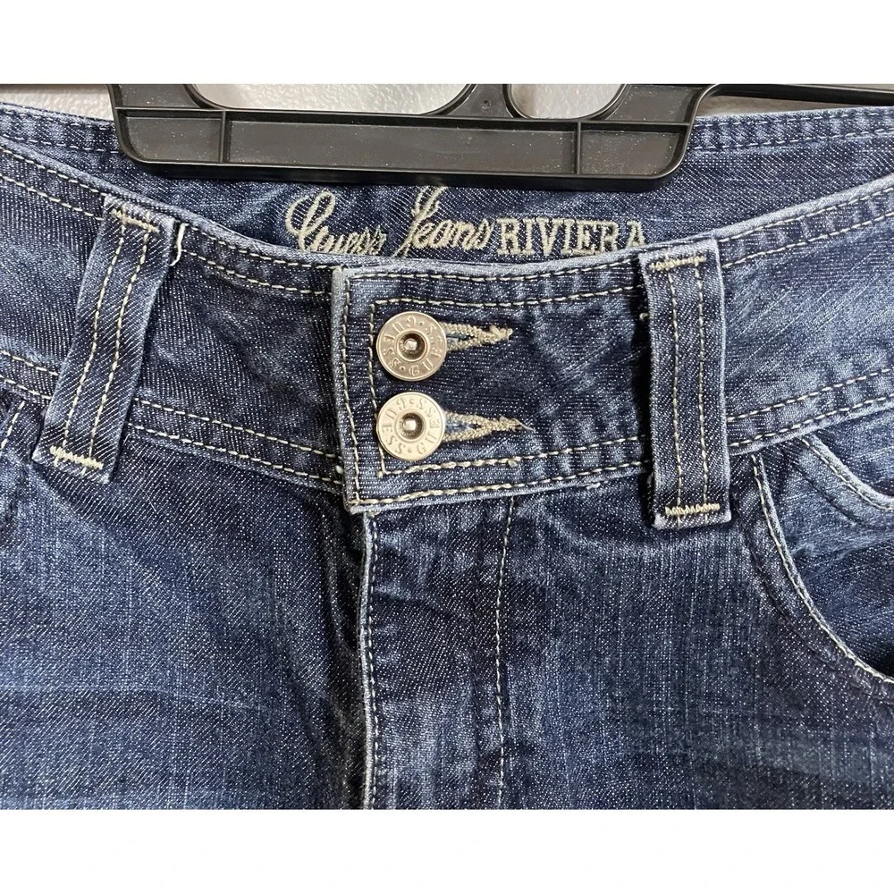 Vintage Guess Riviera‎ Flare Women's size 29 Dark Wash Blue Denim jeans Y2K
